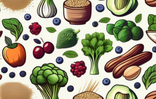 Various types of superfoods like berries