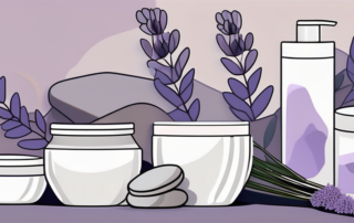 Several top-rated cream containers placed on a relaxing spa-like background