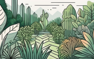 A thriving garden filled with lush autoflowering plants