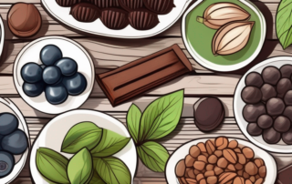 Ten different types of antioxidant-rich foods such as berries