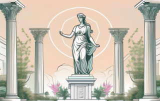 A lush garden with blooming flowers