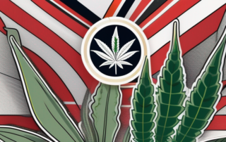 A cannabis plant with its cbd components highlighted