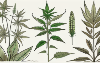 The hemp plant in a natural setting