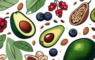 Various superfoods like berries