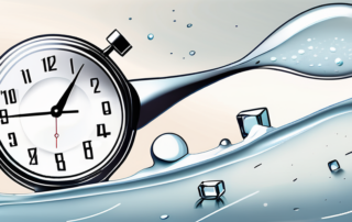 A sperm cell encased in a block of ice