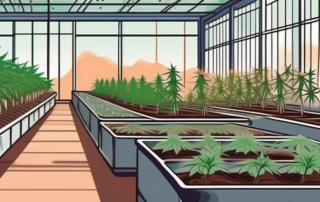 Various stages of planting cannabis seeds