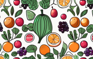 Various colorful fruits and vegetables