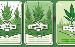 Various types of feminized cannabis seeds