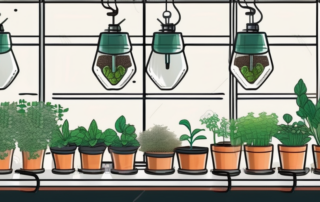 Various types of autoflowering seeds and indoor growing equipment like pots