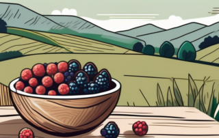 Organic hemp seeds in a rustic bowl