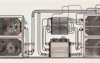 A homemade ventilation system attached to a growbox