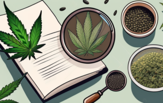 A variety of cannabis seeds in different sizes and colors