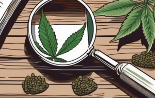 A variety of marijuana seeds scattered on a rustic wooden table