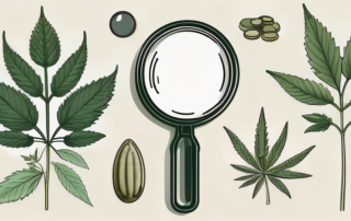 A variety of hemp plants with distinctive markings
