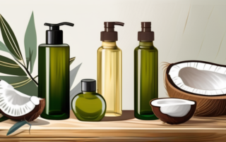 Several different types of oil bottles