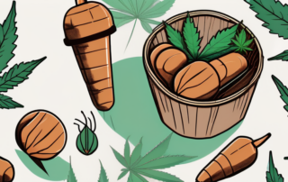 Cbd tubers in a small basket