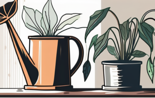 A drooping plant with wilted leaves