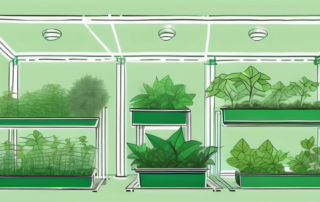 A scrog (screen of green) setup with healthy