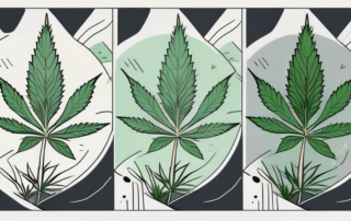 A cannabis plant during its flowering phase