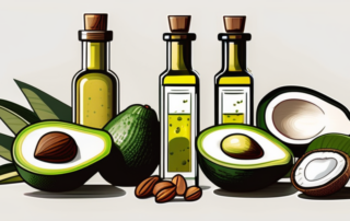Various types of fats and oils such as avocados