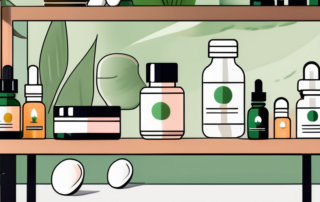 A variety of cbd products such as oil bottles