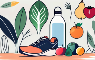 Various healthy items such as fresh fruits