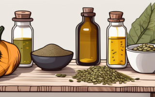 A variety of oilseeds like flax