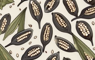 A few male hemp seeds scattered around