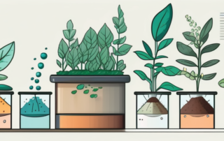 Various plants in different stages of growth