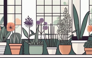 A flourishing garden with diverse plants