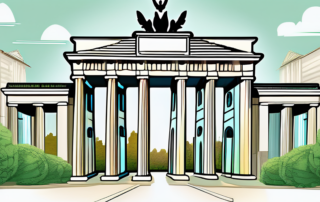 A hydroponic system with various plants growing