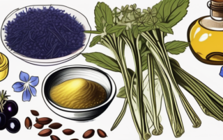 Various foods rich in gamma-linolenic acid such as evening primrose