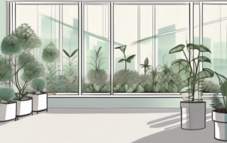A variety of abluftfenster (exhaust air windows) in different stages of growth