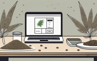 A variety of different hemp seeds spread out on a table