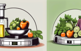 A bottle of hemp oil placed on a scale