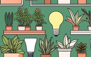 Several different types of led lamps emitting various colors of light