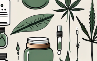 A variety of objects such as a skincare bottle