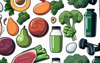 Various healthy foods like lean meats