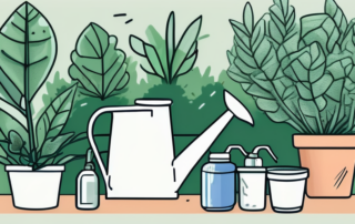 Over-fertilized plants showing signs of damage