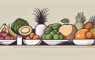 Various unprocessed foods like fruits
