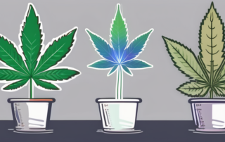 Two different cannabis plants