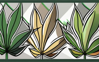 A detailed and vibrant cannabis leaf