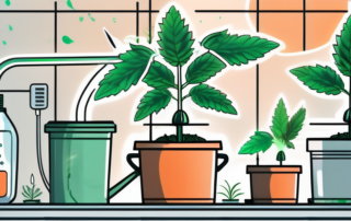 A healthy cannabis plant in its growth phase