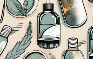 Various hemp oil products like capsules