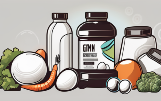 Various gym equipment like dumbbells