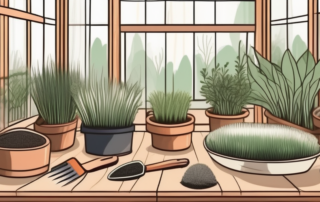 Various gardening tools