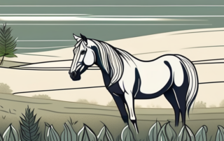 A serene horse in a peaceful pasture
