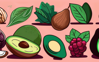 A variety of colorful superfoods like berries