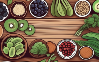 Various types of superfoods such as berries