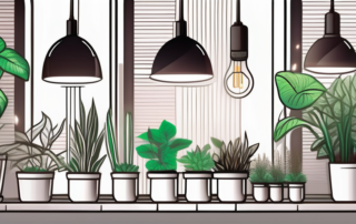 Several different models of led grow lamps